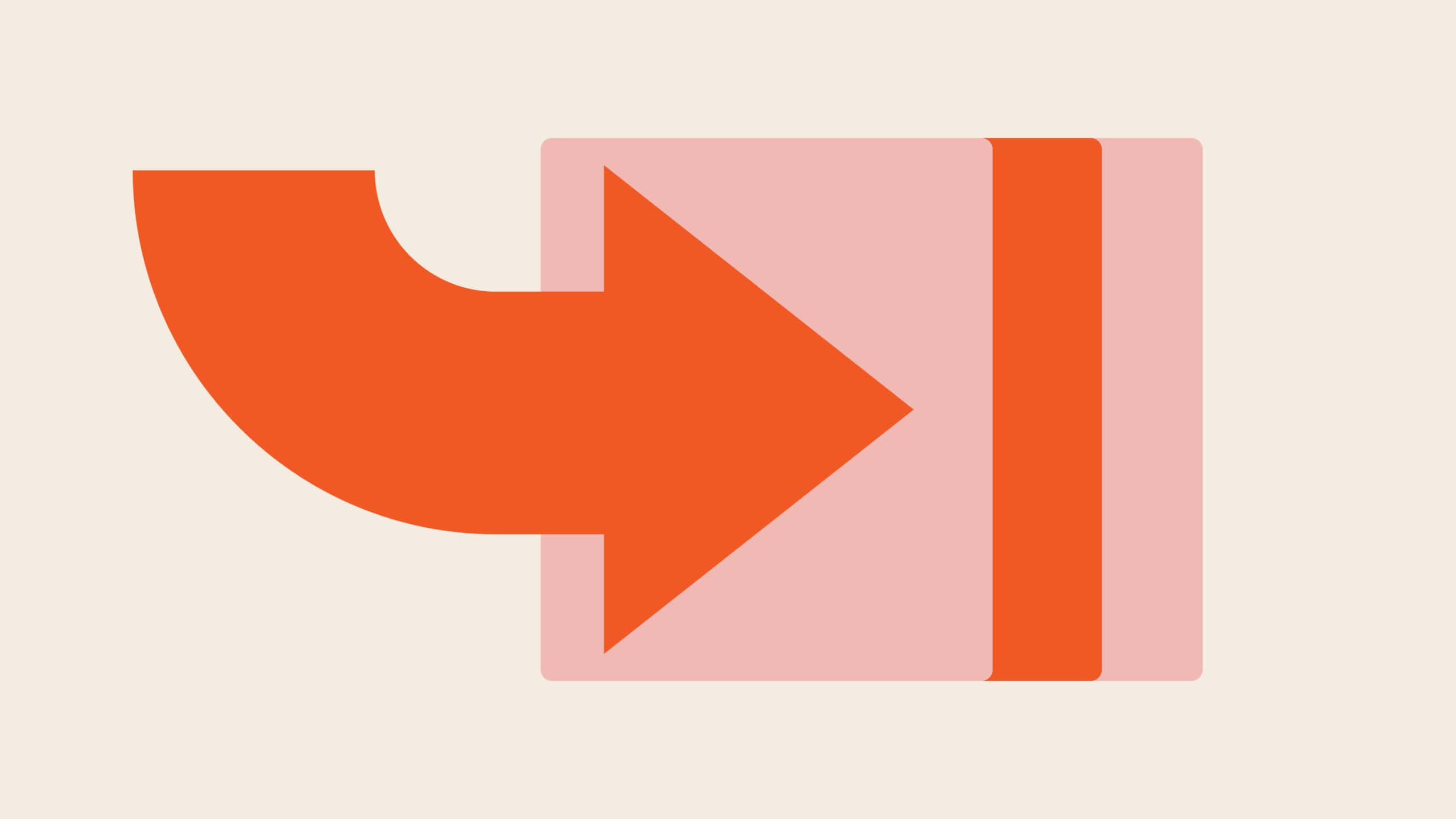 Pil fram&aring;t som visar strategi f&ouml;r varum&auml;rket 2029