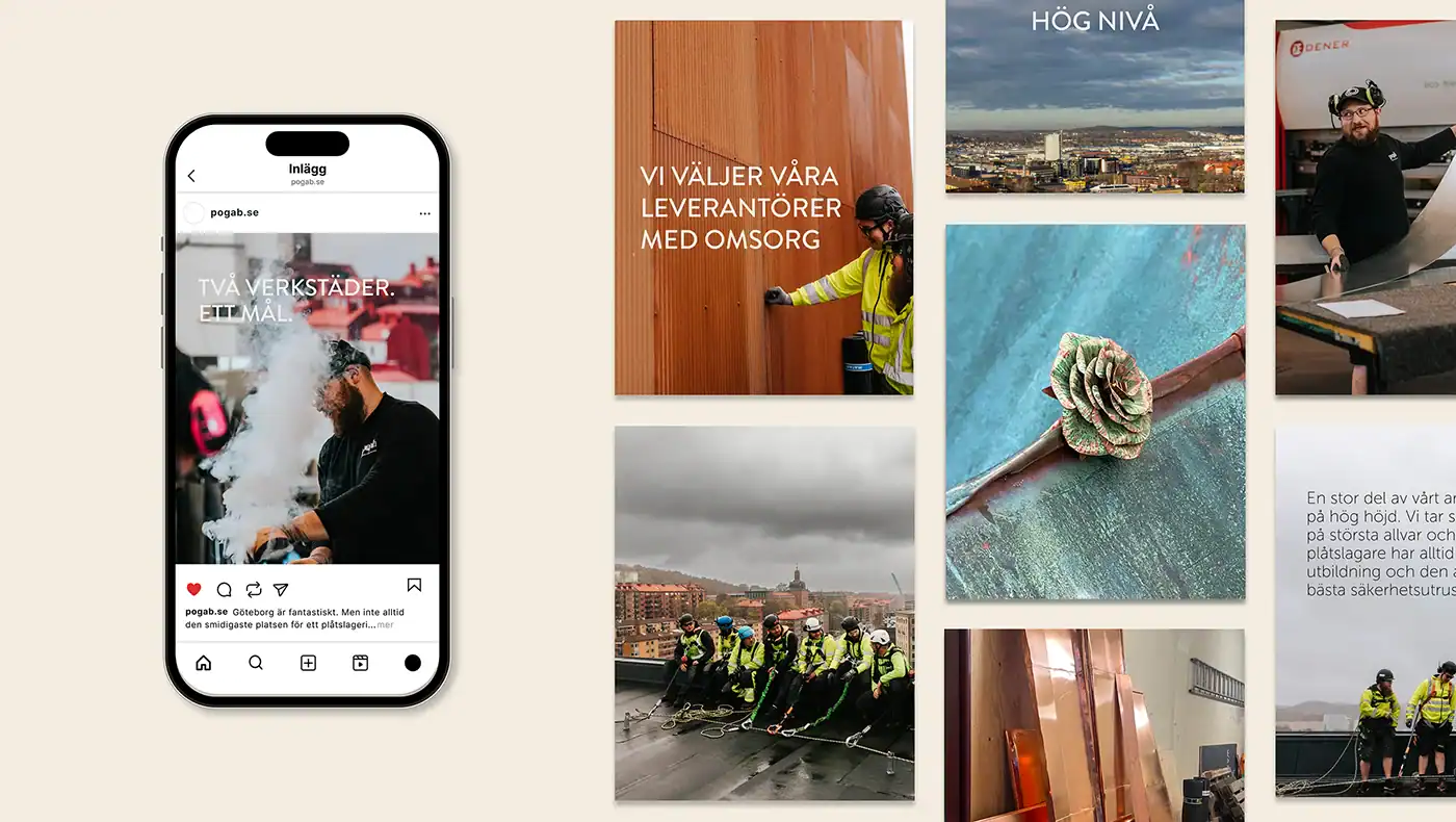 Sociala medier kommunikation för Pogab